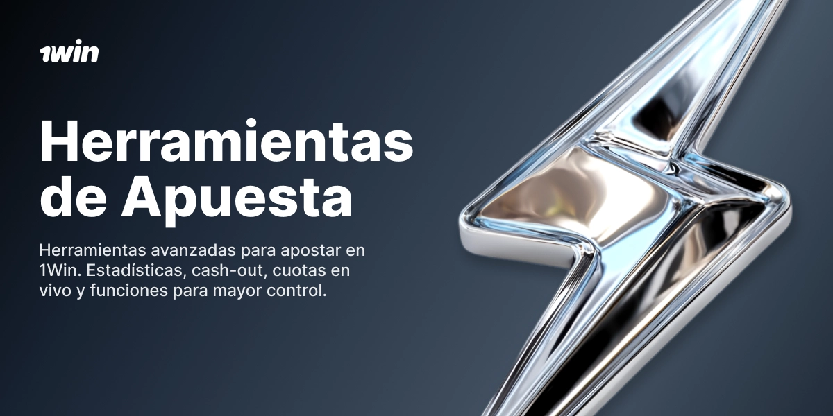 Herramientas de apuesta 1win con figura metálica abstracta sobre fondo azul oscuro