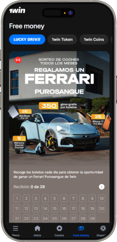 Captura de pantalla de la página de dinero gratis